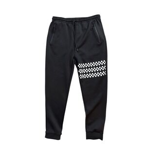 Public Record Jogger Pants Mens Size Medium Large Tech Drawstring Checkered